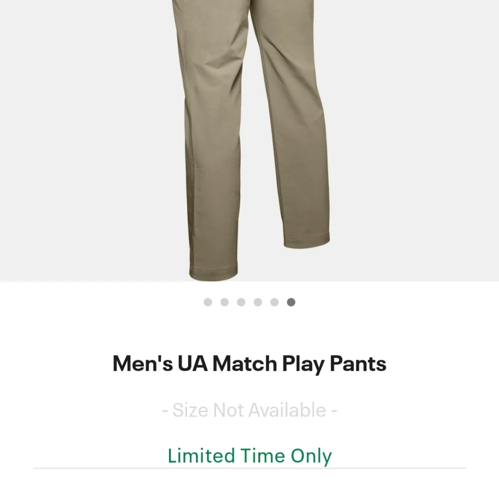 Under Armour Match Play pants 34x30 - Picture 4 of 4